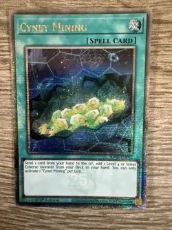 Yugioh Cynet Mining RA03-EN067 Quarter Century 1st Edition - Image 1