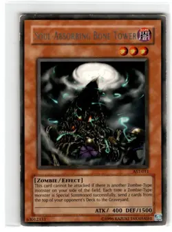 Yu-Gi-Oh! Soul-Absorbing Bone Tower Rare AST-011 HP Unlimited - Image 1