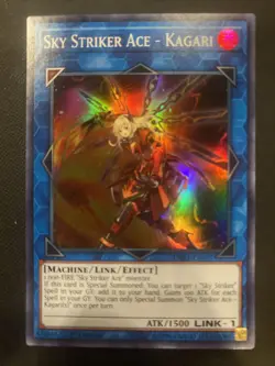 YuGiOh Sky Striker Ace - Kagari - DASA-EN027 - Super Rare - 1st Edition NM - Image 1