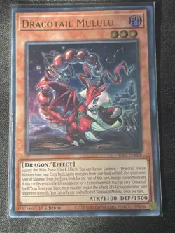 Yu-Gi-Oh! Dracotail Mululu Ultra Rare 1st Ed NM Justice Hunters JUSH-EN005 - Image 1