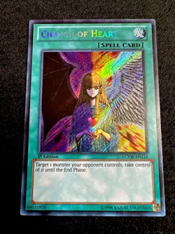 🔥 YUGIOH • CHANGE OF HEART • SECRET RARE • LCYW-EN124 • 1st EDITION • LP 🔥 - Image 2