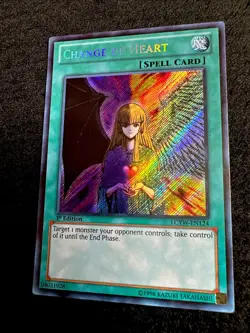 🔥 YUGIOH • CHANGE OF HEART • SECRET RARE • LCYW-EN124 • 1st EDITION • LP 🔥 - Image 3