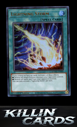 1st Edition Lightning Storm MAMA-EN089 Ultra Rare Magnificent Mavens YuGiOh Card - Image 1