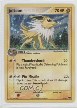 Jolteon Pokemon Organized Play Promotional Series 3 #3 2006 0f2 - Image 1