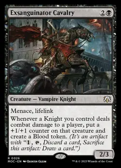MTG Exsanguinator Cavalry (26/542) March of the Machine Commander LP - Image 1