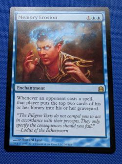 Memory Erosion, Commander 2011, Magic the Gathering, MTG - Image 1