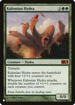 MTG Magic the Gathering Kalonian Hydra (180/1358) The List NM - Image 1