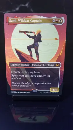 Sami, Wildcat Captain (Borderless) Non-Foil x1 # - Edge of Eternities (EOE) - Image 1