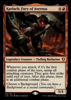 Karlach, Fury of Avernus #186 MTG Commanders Legend Baldur's Gate M/NM X1 - Image 1
