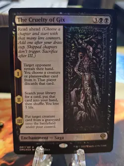 The Cruelty of Gix ~ 087/281 DMU ~ Dominaria United ~ Foil ~ Near Mint - Image 1
