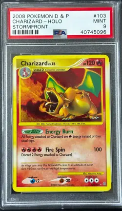 Pokemon Charizard 103/100 Stormfront Holo PSA 9 Mint Ultra Rare Diamond & Pearl - Image 1