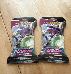 2 Pokemon TCG Sword & Shield-Fusion Strike Pack - 10 Cards - Image 1