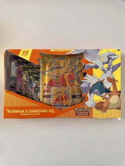 Pokemon TCG Reshiram & Charizard GX Premium Collection Box Sealed Evolving Skies - Image 1