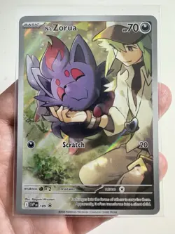 Pokemon N's Zorua SVP189 2025 Journey's Together ETB Promo English, NM Condition - Image 1
