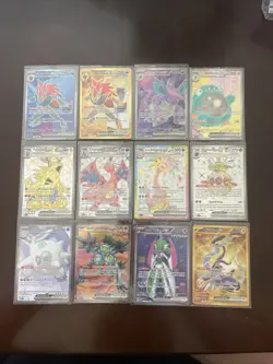 Pokemon EX FullArt Card Lot Of 12 Pack Fresh Sleeved Charizard Tyranitar - Image 1