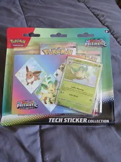 Pokemon Prismatic Evolutions Tech Sticker Collection - Leafeon - Image 1