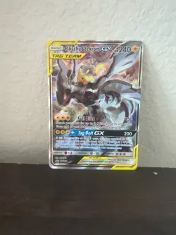Pikachu & Zekrom GX SM168 Promo - Full Art Ultra Rare Holo Pokemon Card NM - Image 1