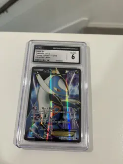 Pokemon Black And White Plasma Freeze Latios EX Full Art CGC 6 - Image 1
