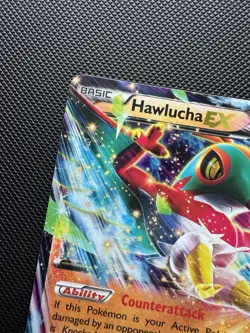Pokemon Hawlucha EX 64/111 NM-LP Furious Fists Half Art Holo Card 2014 - Image 2
