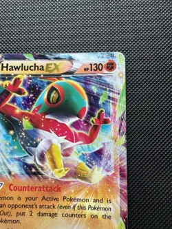 Pokemon Hawlucha EX 64/111 NM-LP Furious Fists Half Art Holo Card 2014 - Image 3