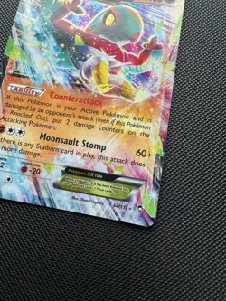 Pokemon Hawlucha EX 64/111 NM-LP Furious Fists Half Art Holo Card 2014 - Image 5