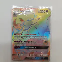 Pokemon Sun & Moon Lunala GX Rainbow Full Art Card 153/149 (#H1/11) - Image 3