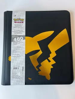 Ultra Pro Pokemon TCG Binder Elite Series Pikachu 12 Pocket Zippered 480 Cards - Image 1