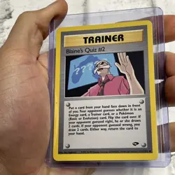 Blaine's Quiz #2 111/132 Gym Challenge Regular Pokemon Nintendo Uncommon NM Card - Image 2