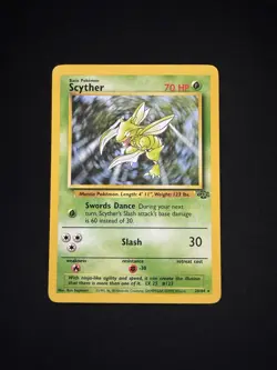 Pokemon TCG WOTC Scyther #26 Jungle Non-Holo Rare LP - Image 1