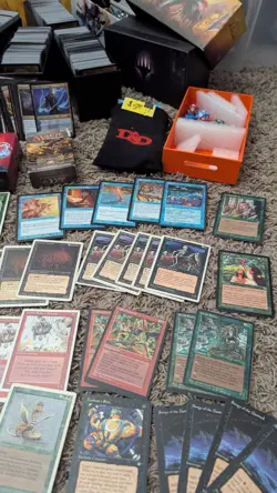 HUGE LOT OF MAGIC THE GATHERING CARDS Vintage - Revised, Mirage, And More! Dice - Image 3
