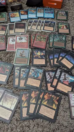 HUGE LOT OF MAGIC THE GATHERING CARDS Vintage - Revised, Mirage, And More! Dice - Image 5