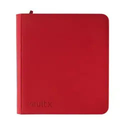 Vault X Fire Red 12-Pocket XL Exo-Tec Zip Binder - 624 Cards - New - Image 1