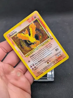 Pokemon Card Moltres 12/62 Fossil Set Rare Holo WOTC LP EXCELLENT - Image 4