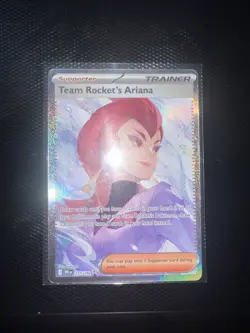 Pokemon Team Rockets Ariana Special Illustration Card 237/182 Destined Rivals - Image 1