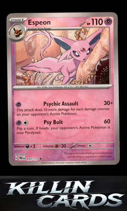 Espeon (Poke Ball Pattern) 033/131 Pokemon Rare SV: Prismatic Evolutions Card NM - Image 1