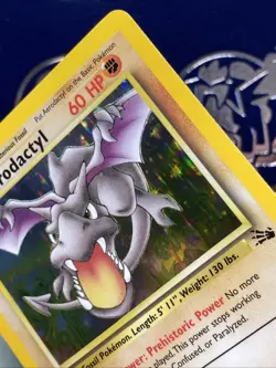 Aerodactyl 1/62 Fossil Unlimited Vintage Wotc Holo Rare Pokemon Card NM - - Image 3