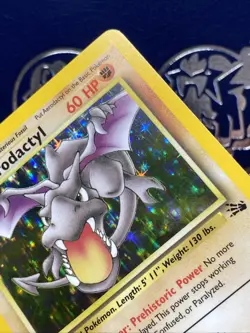 Aerodactyl 1/62 Fossil Unlimited Vintage Wotc Holo Rare Pokemon Card NM - - Image 4