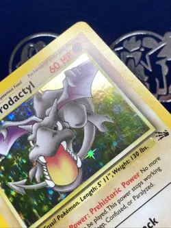 Aerodactyl 1/62 Fossil Unlimited Vintage Wotc Holo Rare Pokemon Card NM - - Image 5