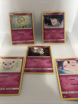 Pokemon Fairy Type 5 Card Lot. Cutifly Clefairy Morelull And Jigglypuff - Image 3