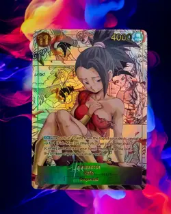 Kale Dragon Ball Custom TCG English Flash Gold Foil Card Anime Waifu - Image 1