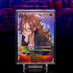 Android 21 Waifu Trading Card Dragon Ball Custom DBZ Japanese Flash Gold Foil - Image 1