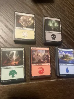 250 Magic The Gathering Land Cards Lot Bulk - Image 1