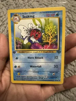Pokemon TCG Seaking Jungle 46/64 Regular 1999-2000 Wizards Base Set - Image 1
