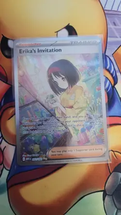 Erika's Invitation 203/165 Scarlet & Violet 151 Illustration Holo Pokemon Card - Image 1