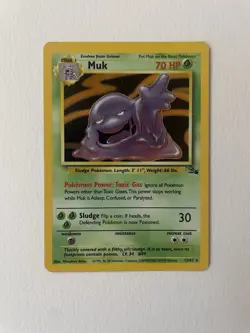 Pokemon TCG Muk Base Set 13/62 Holo Unlimited Holo Rare 1999 - Image 3
