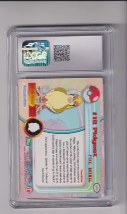 PIDGEOT POKEMON TOPPS 1999 SERIES 1-18 THIRD PRINT CGC 4.5 EX - Image 2