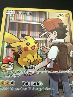Pokemon TGC Pikachu Full Art Cosmic Eclipse 241/236 Secret Rare NEAR MINT - Image 3