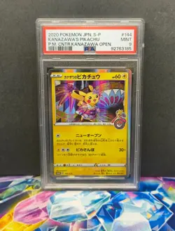 PSA 9 Kanazawa's Pikachu 144/S-P Pokemon Center Opening Japanese Card Gem Mint - Image 1
