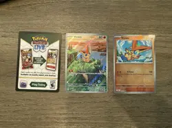 Victini Promo Illustration Rare SVP208 With Reverse Holo And Code Card Set - Image 1