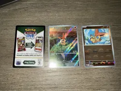 Victini Promo Illustration Rare SVP208 With Reverse Holo And Code Card Set - Image 2